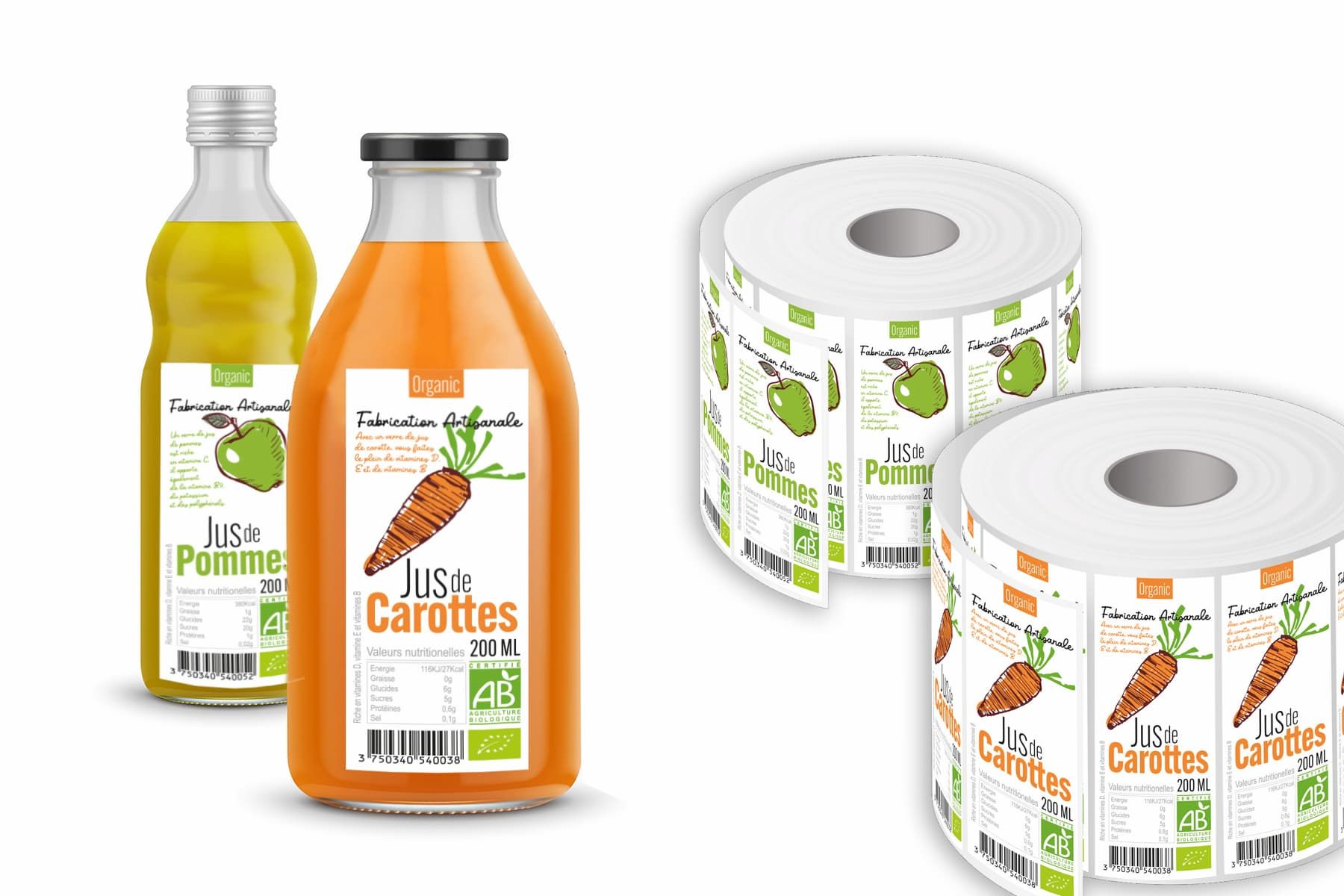 Étiquette bouteille