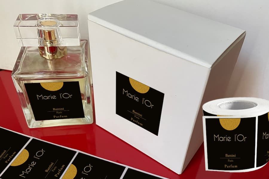 etiquette de prestige personnalisé