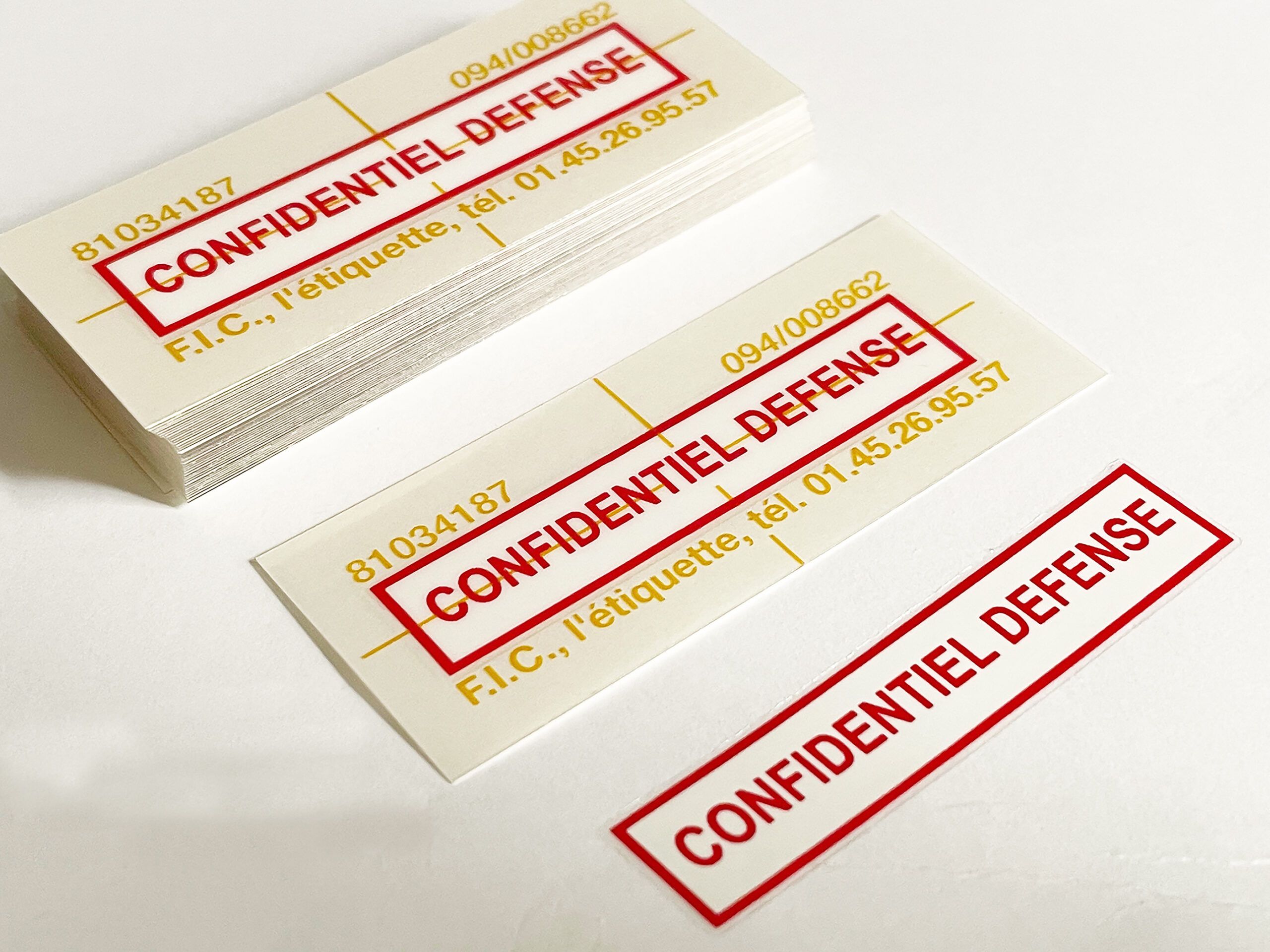 etiquette transfert confidentiel défense