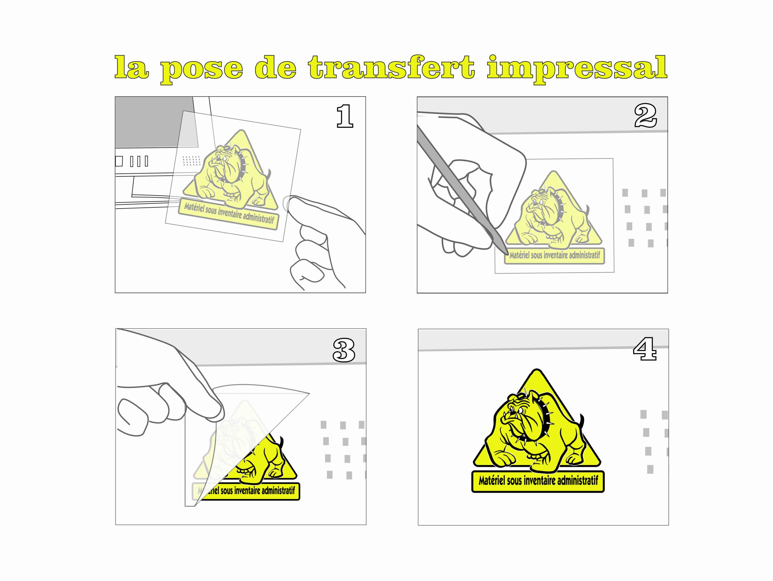 etiquette transfert