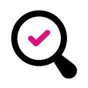 Pictogramme Loupe symbolisant le contrôle des fichiers