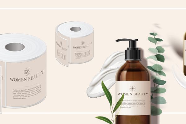 Étiquettes adhésives cosmétique