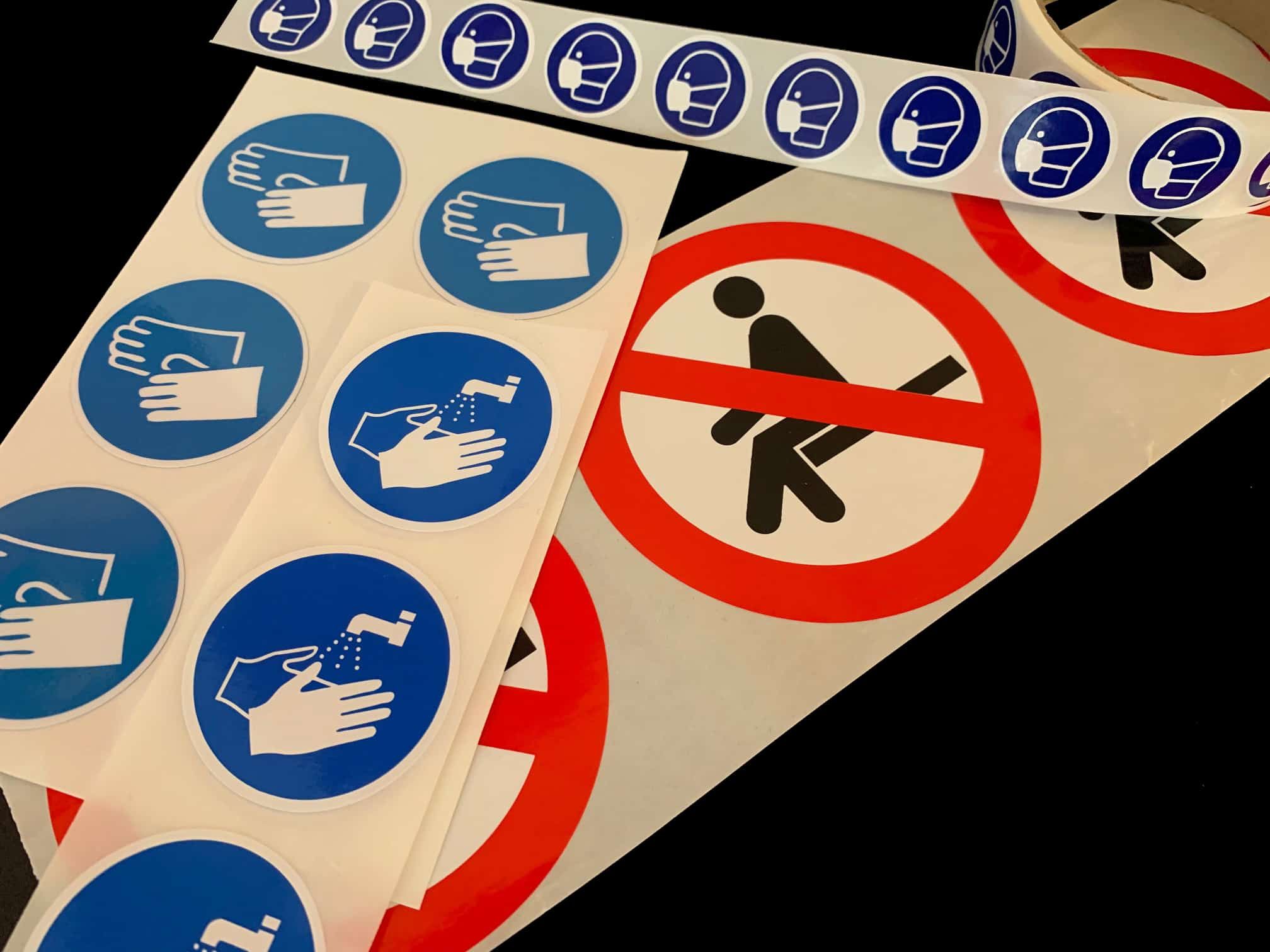 étiquette de signalisation et de prévention de mise en garde