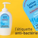 étiquette adhésive avec protection film transparent anti-bactérien
