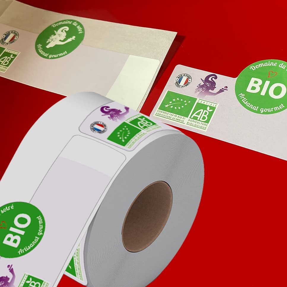 Étiquette biosourcée